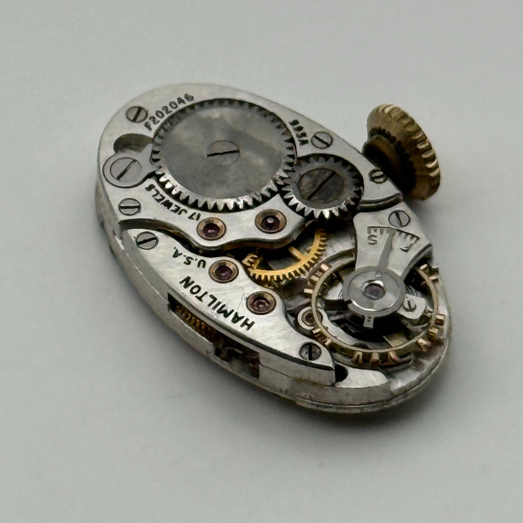 Hamilton 995A Watch Movement 17 Jewels USA Manual Wind Parts Repair 12.6mm