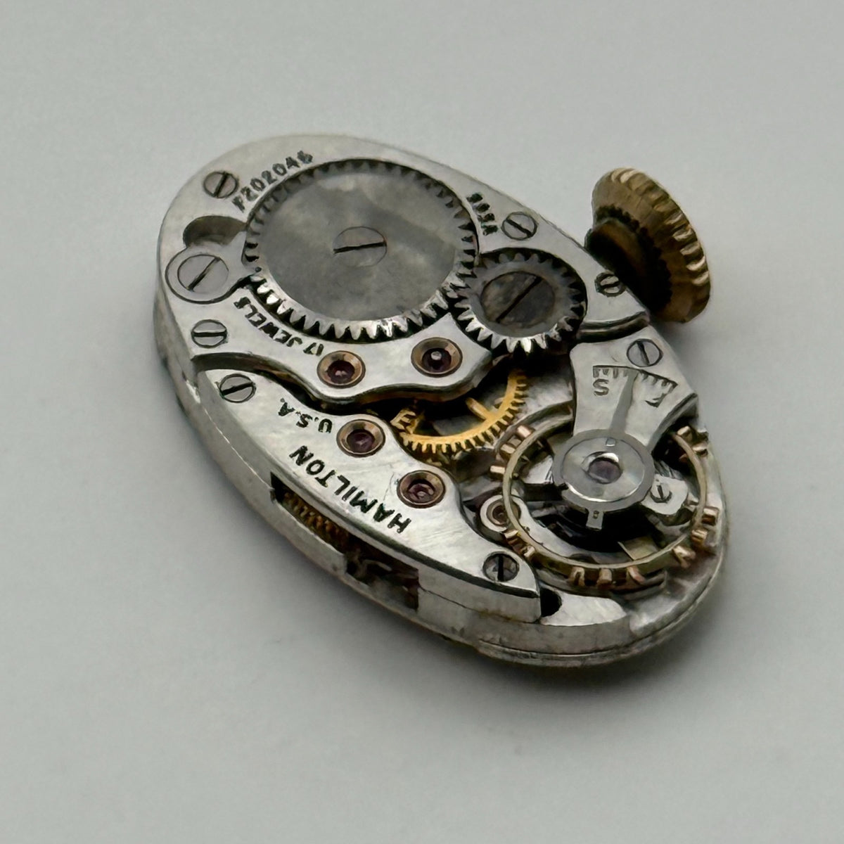 Hamilton 995A Watch Movement 17 Jewels USA Manual Wind Parts Repair 12.6mm