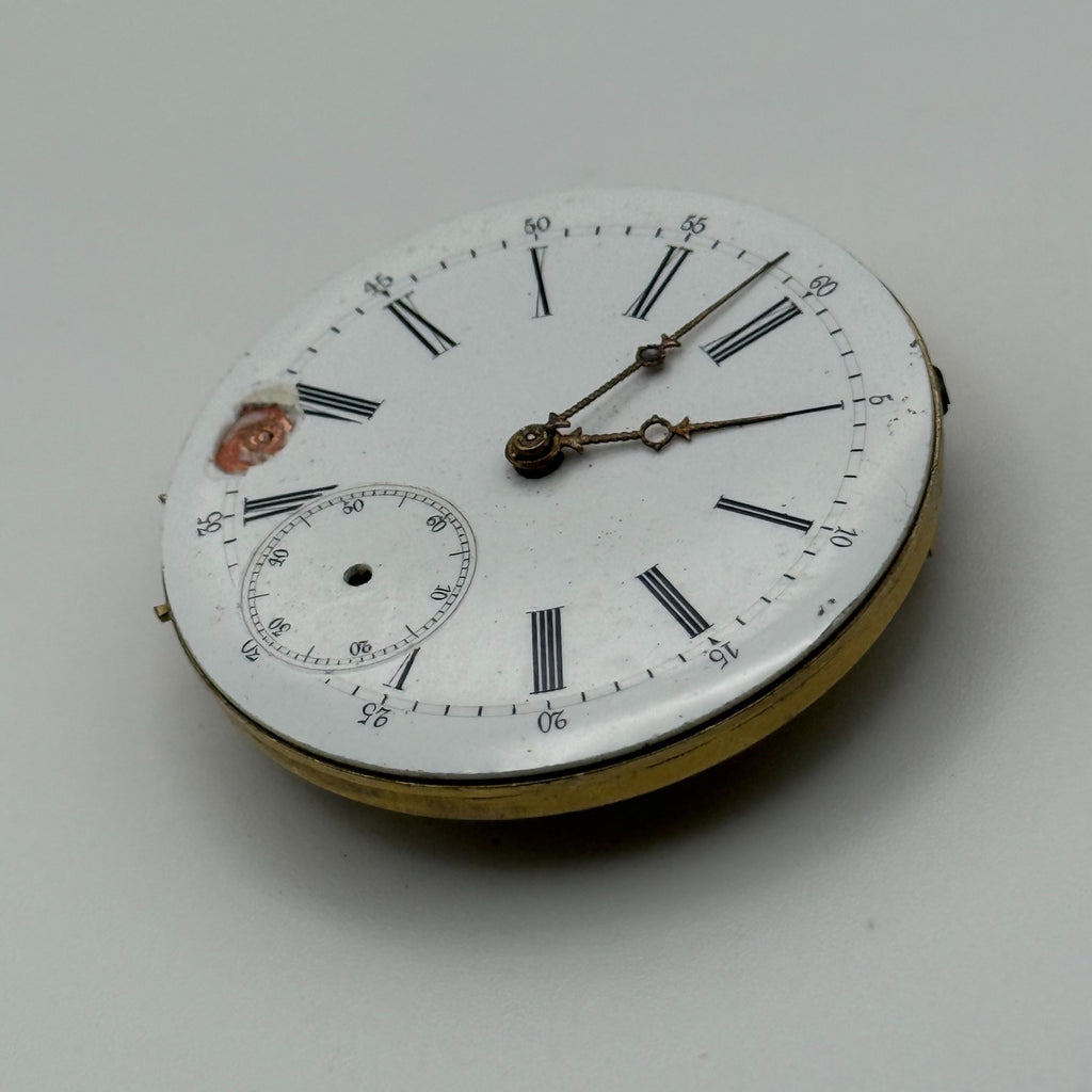 Louis-Ulysse Chopard Pocket Watch Movement - Patent 3845 - From 1891 - For Parts