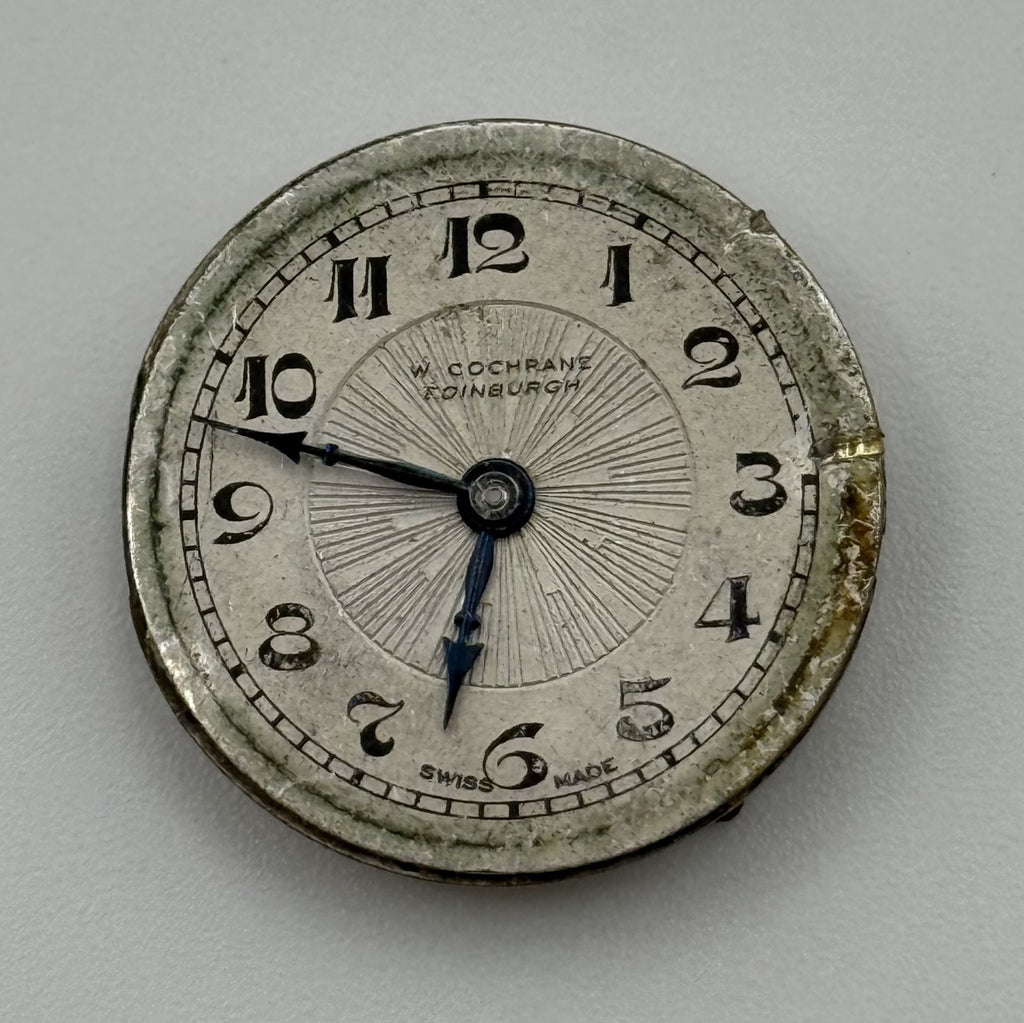 W. Cochrane Edinburgh Watch Movement - For Parts / Repair