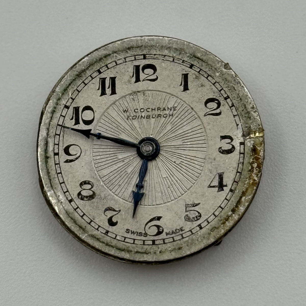 W. Cochrane Edinburgh Watch Movement - For Parts / Repair