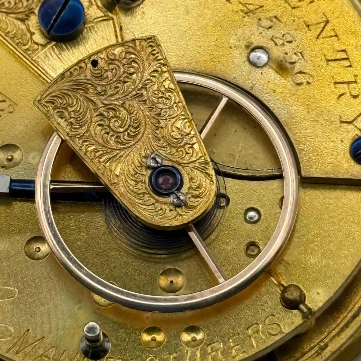 English Lever Pocket Watch Movement - James Reid & Co. Coventry - Parts / Repair