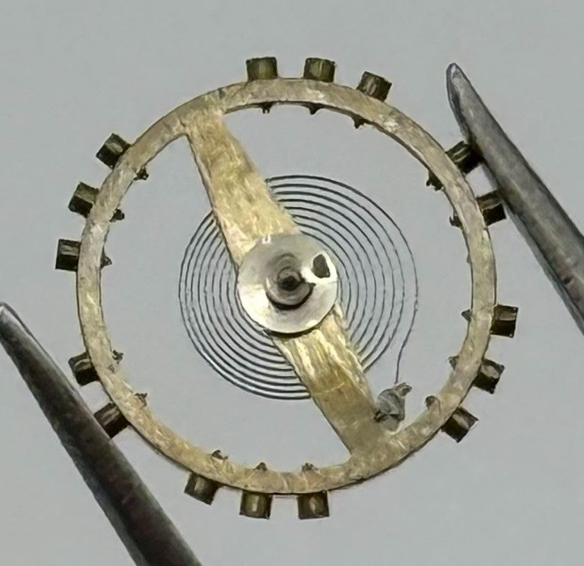 Derby 40 Balance Wheel Complete And Spring 8¾’’’ 102 M Watch Movement Parts NOS