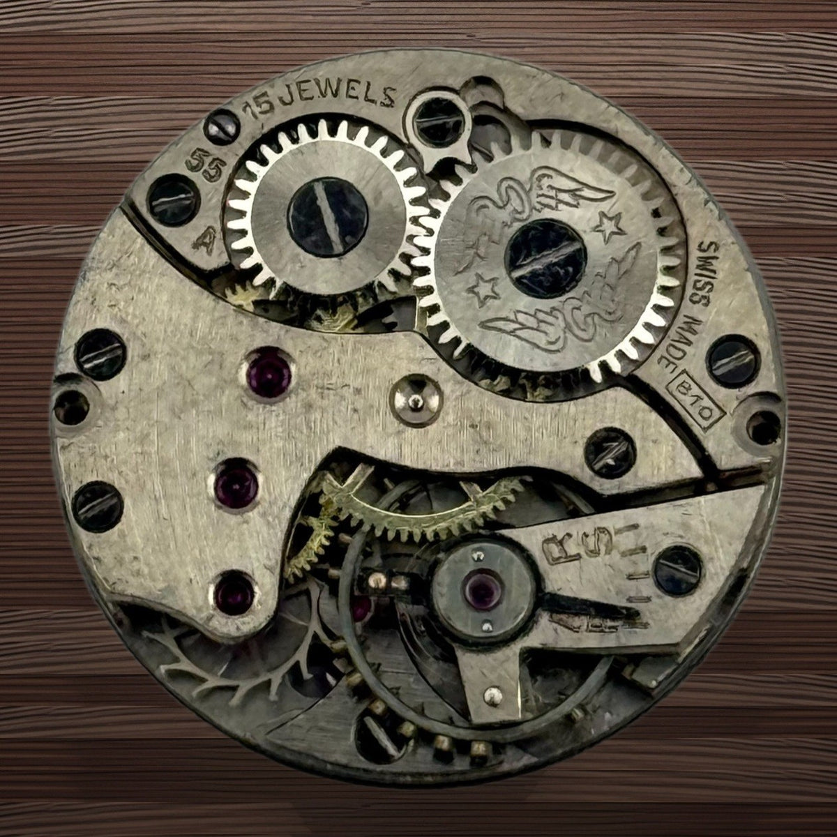 Peseux 220 Watch Movement - Rotary 810 Sub Seconds - For Parts / Repair - 19.5mm