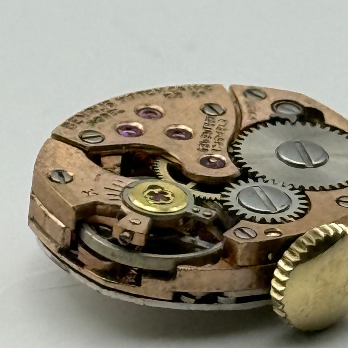 AS 1491 Watch Movement Running A. Schild Benrus DZ 2F 17 Jewels Swiss Parts 13mm