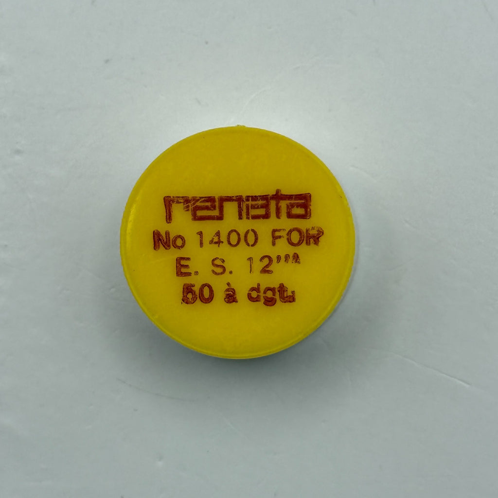 E.S. 50 Balance Wheel Complete And Spring 12’’’ Renata 1400 Watch Movement Parts