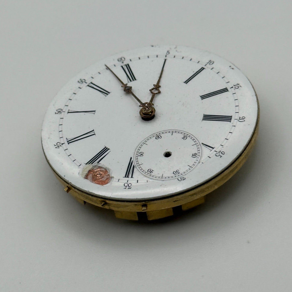 Louis-Ulysse Chopard Pocket Watch Movement - Patent 3845 - From 1891 - For Parts