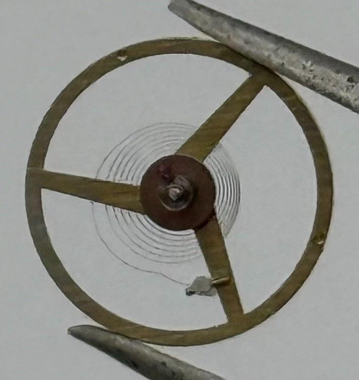 FEF 371 Balance Wheel Complete And Spring 6¾x8’’’ 1572 Watch Movement Parts NOS