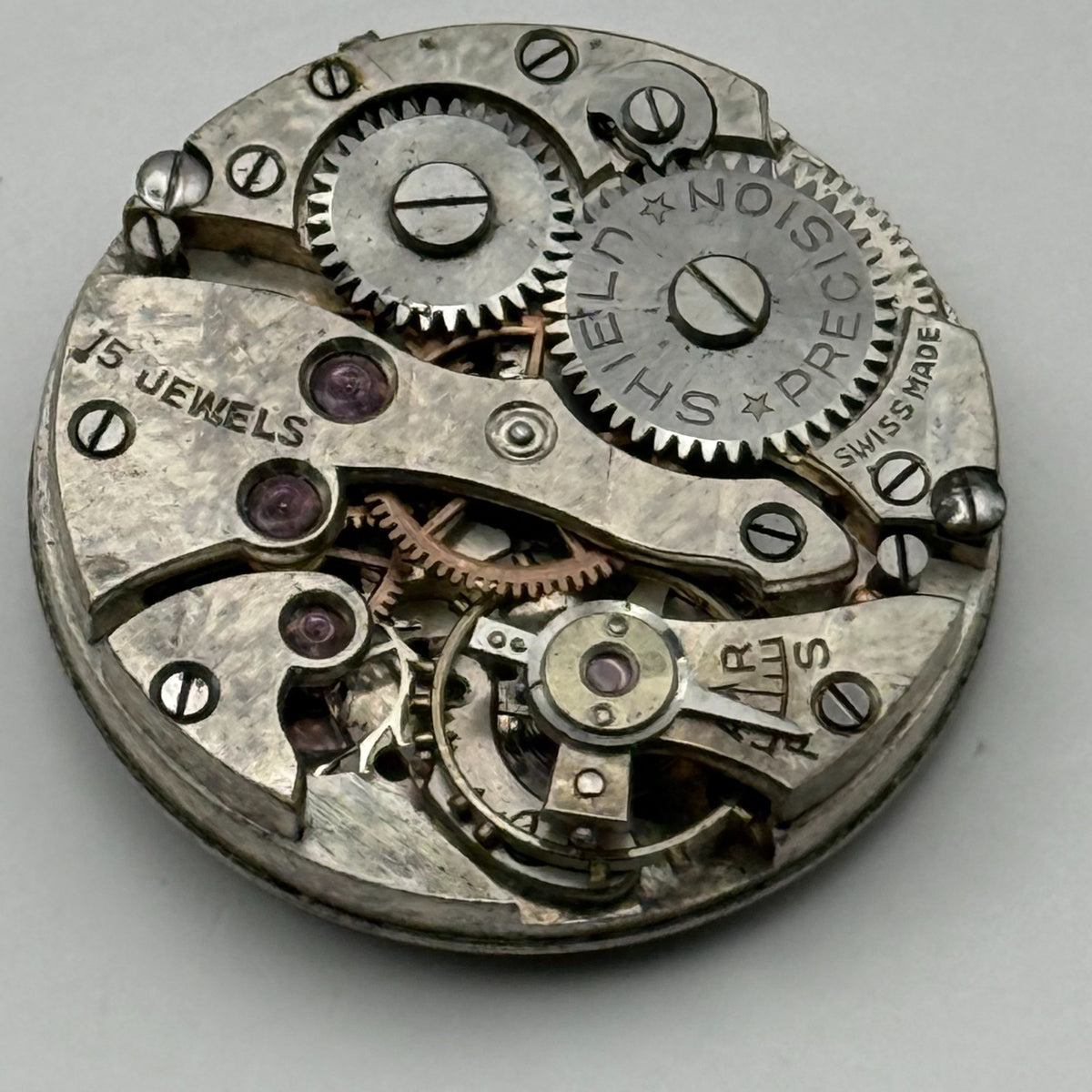 Maru Watch Movement Shield Precision 15 Jewels Swiss Manual Wind Parts 23.2mm