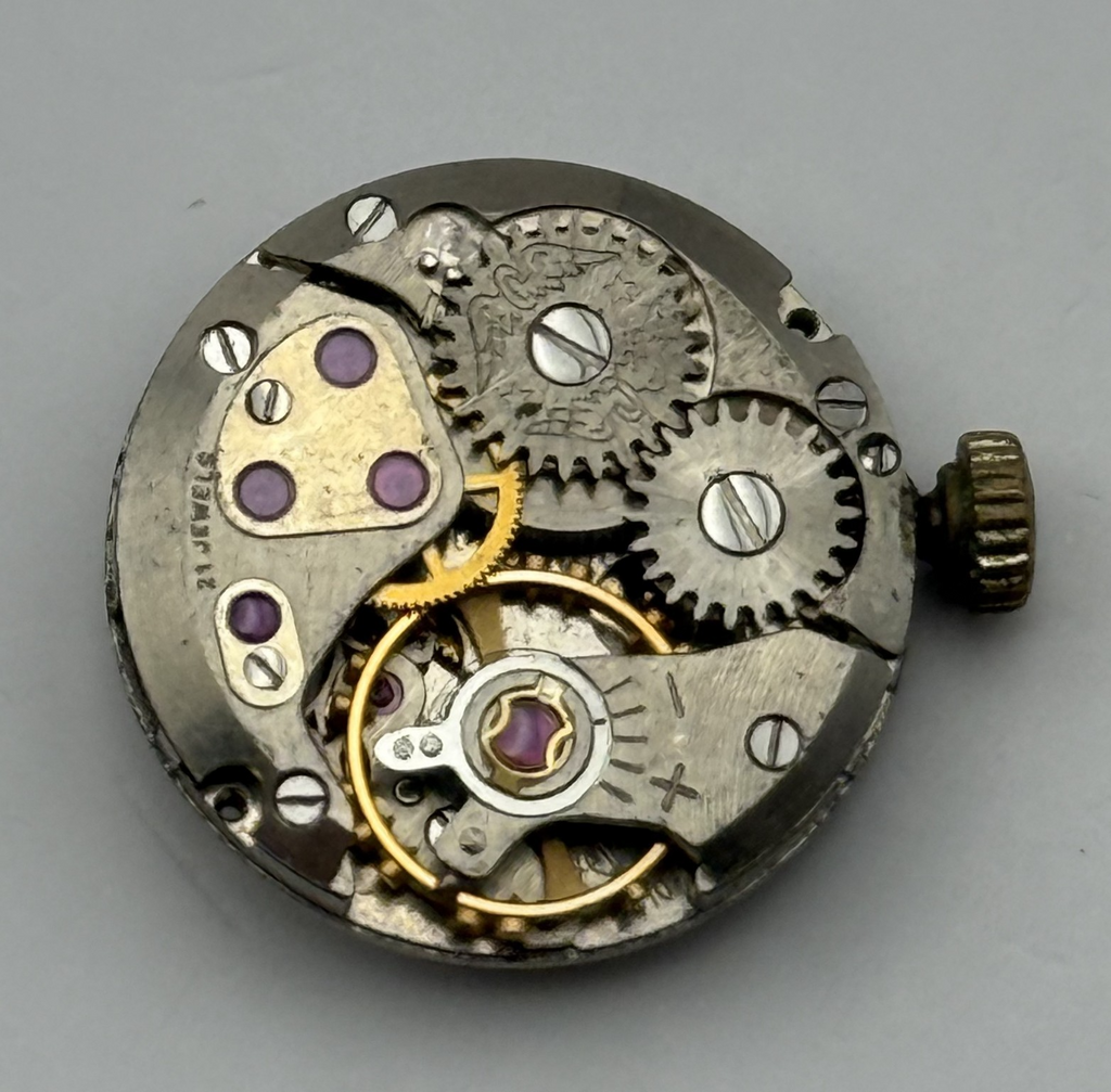 ETA 2410 Watch Movement Running Rotary 21 Jewels Swiss Parts Repair 15.2mm