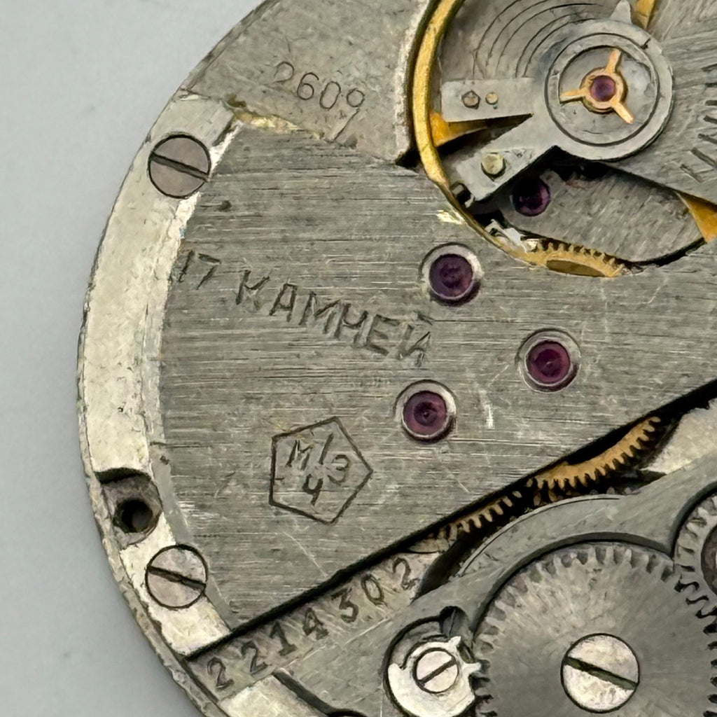 Poljot 2609 Watch Movement Soviet 17 Jewels Manual Wind Parts Repair 26.5mm