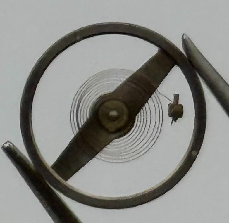 Ebosa 52 Balance Wheel Complete And Spring 5¼’’’ No 130 Watch Movement Parts NOS