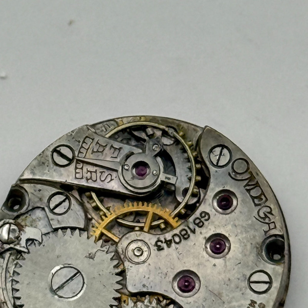Omega 19.4S Watch Movement - Rare Calibre For Restoration Or Parts Use 19.7mm