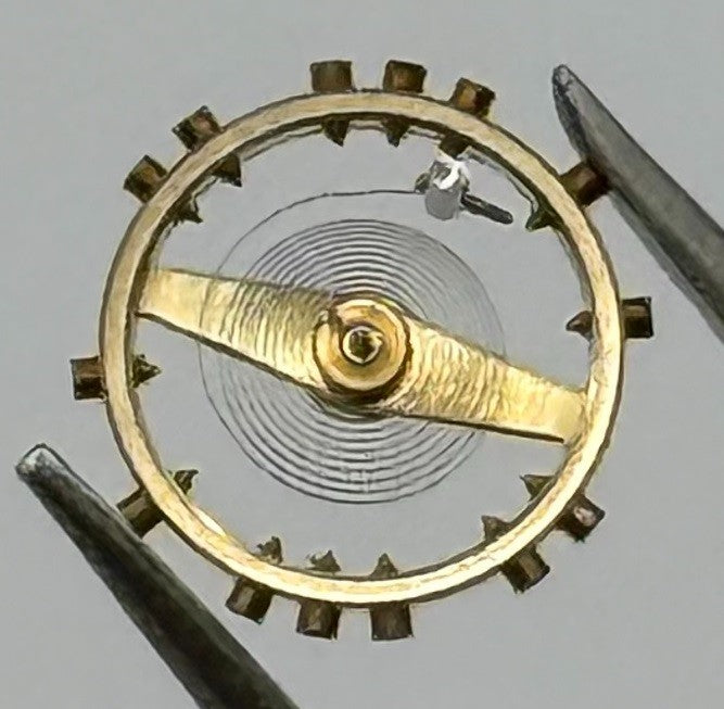 FHF 59 Balance Wheel Complete And Spring Renata 1231 M Watch Movement Parts NOS