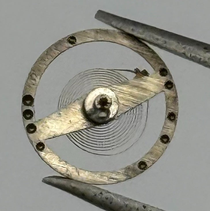 Brac 2051 Balance Wheel Complete And Spring 5¼’’’ 69 M Watch Movement Parts NOS