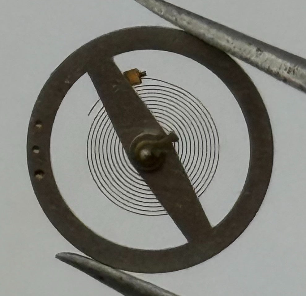 Ebosa 49 DGT Balance Wheel Complete And Spring Progress Watch Movement Parts NOS