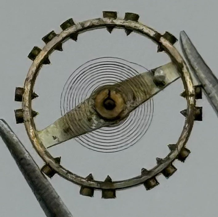 FHF 60 Balance Wheel Complete And Spring 6¾-8’’’ 200 M Watch Movement Parts NOS
