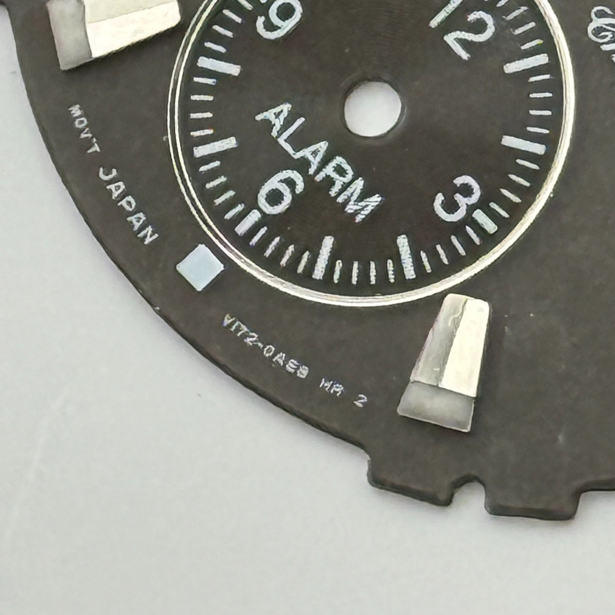 Seiko VI72-0AE8 Watch Dial Solar Chronograph Alarm Spare Parts Repair 28.1mm