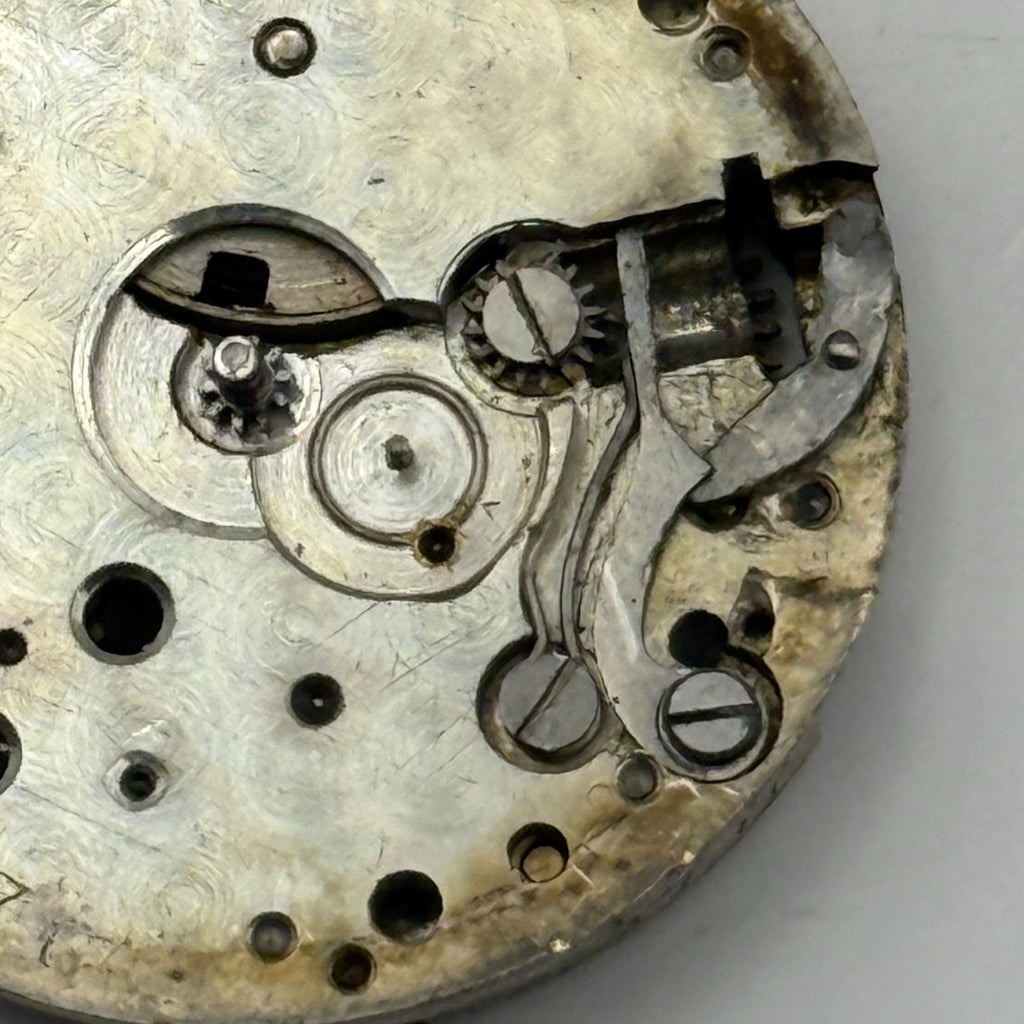 Unidentified Watch Movement Swiss Manual Wind Vintage Parts Repair 23.6mm