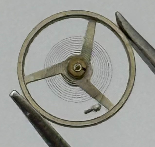 AS 1977/2 Balance Wheel Complete And Spring 5’’’ 1224 Watch Movement Parts NOS