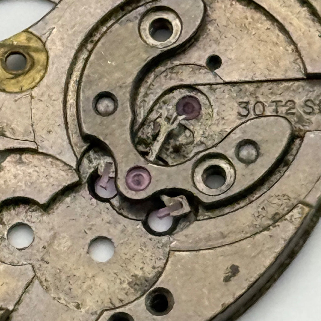 Omega 30T2 SC Watch Movement - Main Plate Rare - For Parts / Repair - 30.5mm