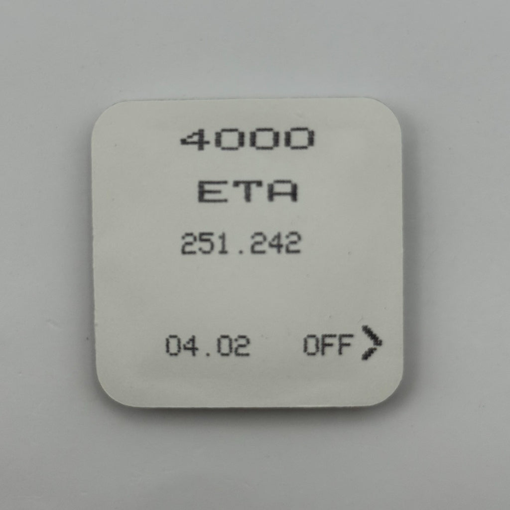 ETA 251.242 Circuit Part - New Old Stock - Vintage Watch Movement Parts