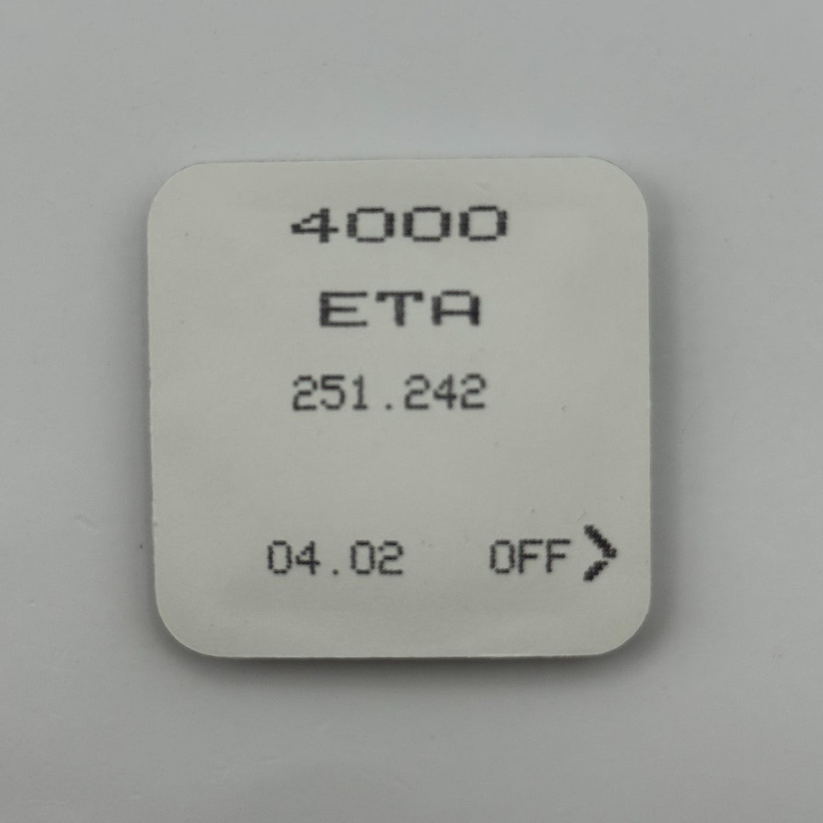 ETA 251.242 Circuit Part - New Old Stock - Vintage Watch Movement Parts