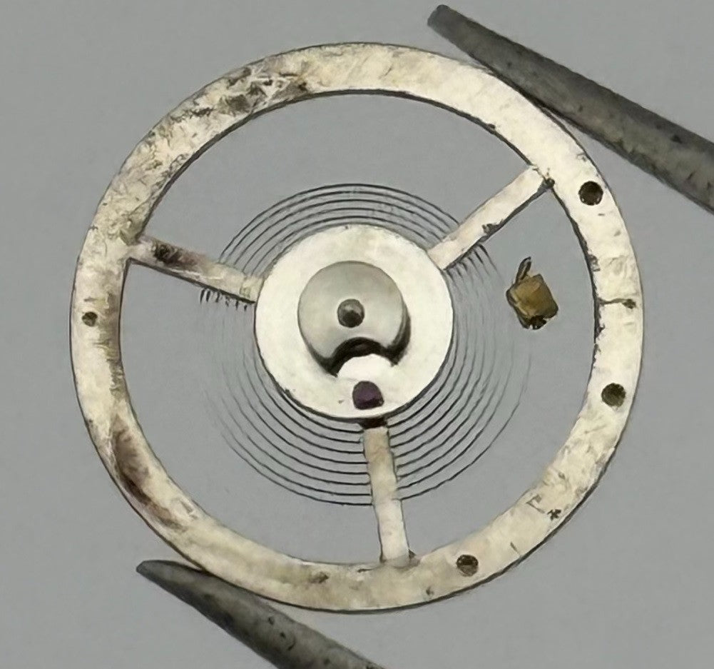 Brac 190 Balance Wheel Complete And Spring Renata 985 Watch Movement Parts NOS