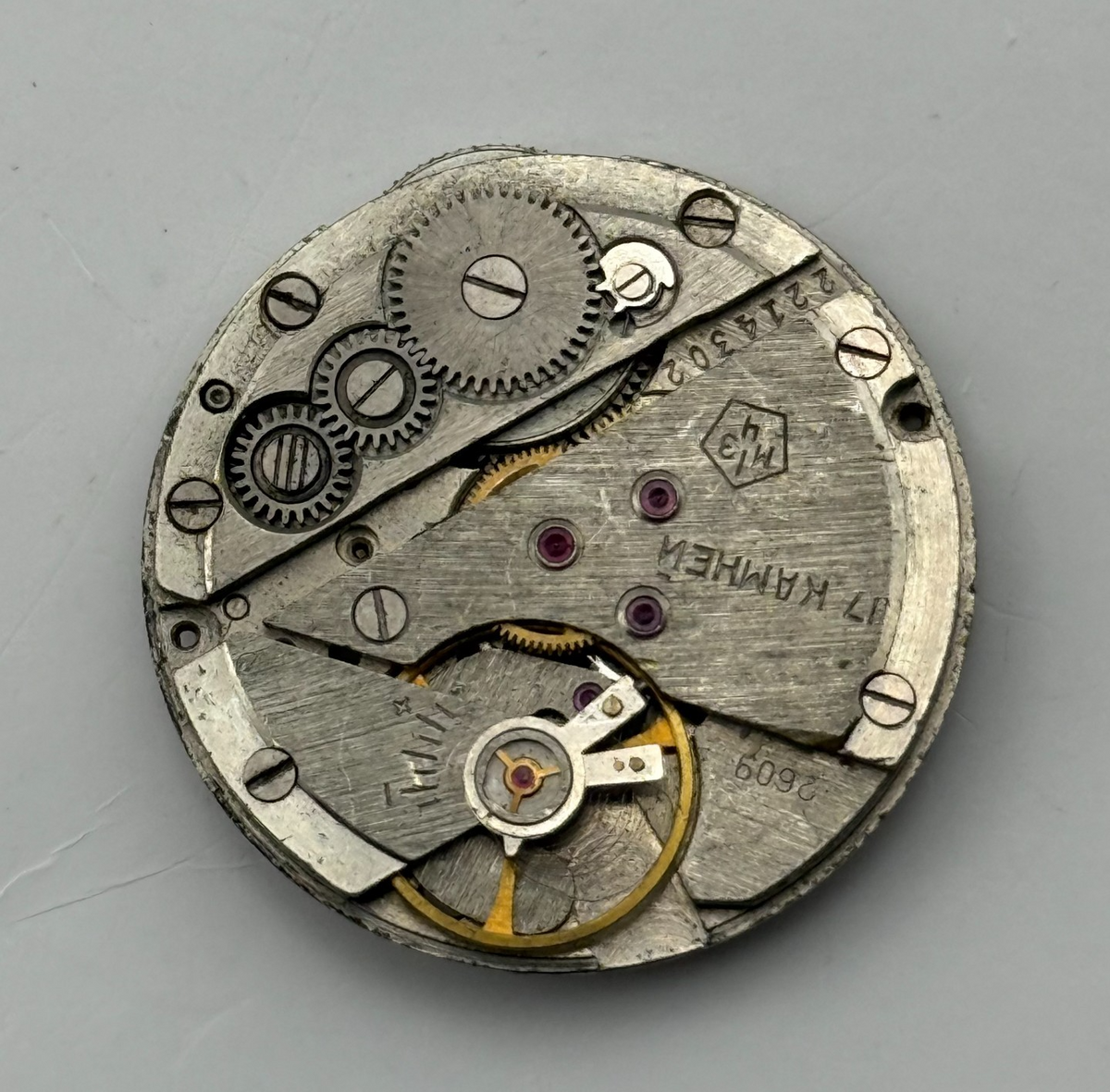 Poljot 2609 Watch Movement Soviet 17 Jewels Manual Wind Parts Repair 26.5mm