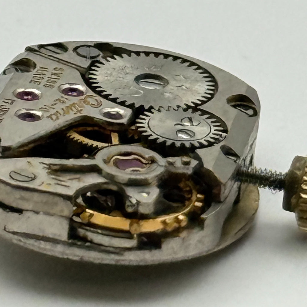 Certina 12-10 Watch Movement Running 17 Jewels Swiss Manual Wind Parts 12.1mm