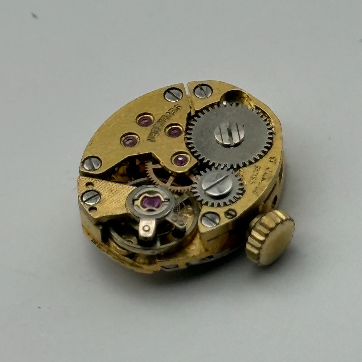 FE 68E4 Watch Movement Everite 17 Jewels Swiss Manual Wind Parts Repair 13.1mm