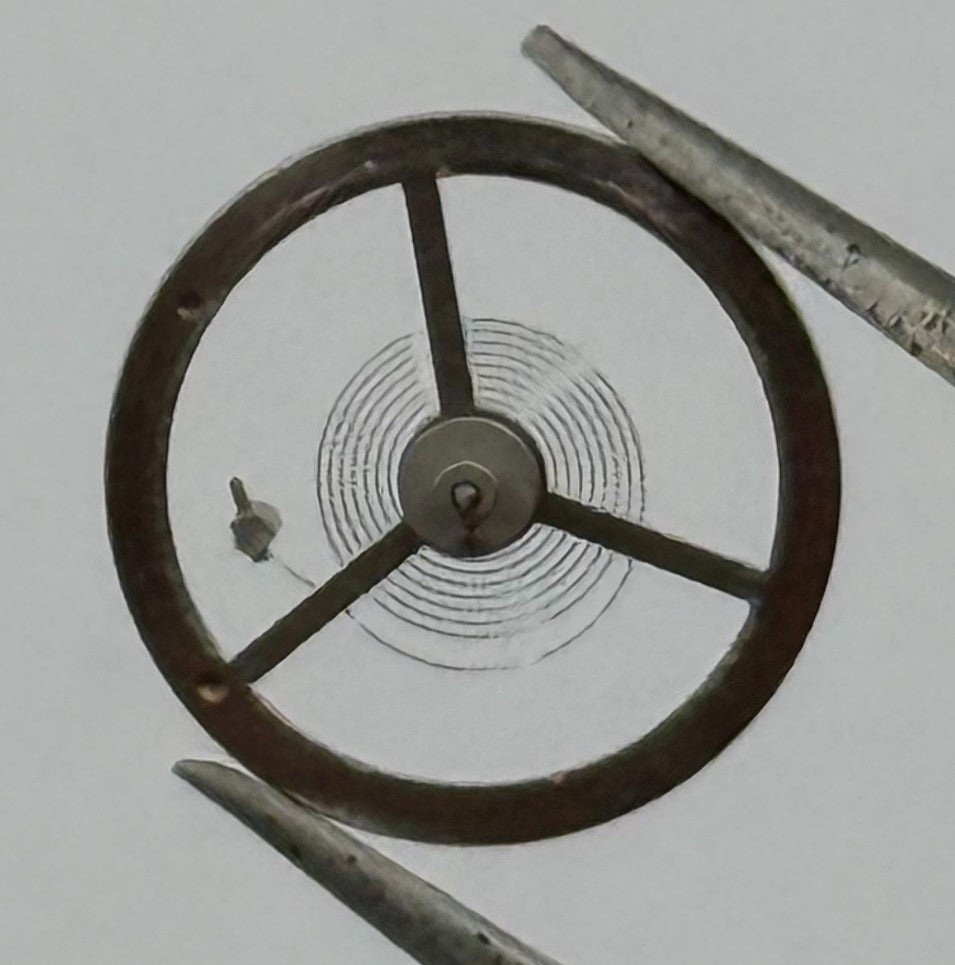 EB 1197 Balance Wheel Complete And Spring 10½’’’ 109 M Watch Movement Parts NOS