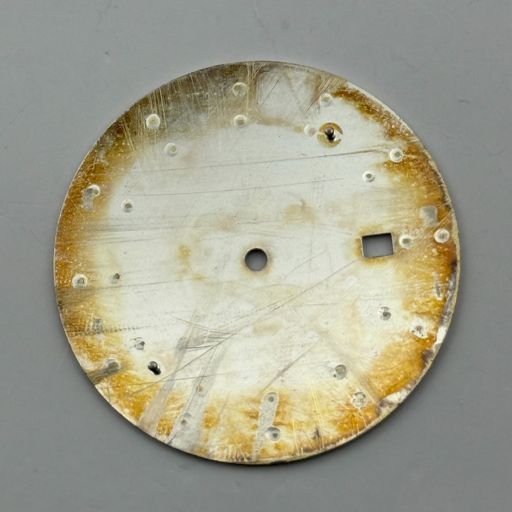 Seiko 7N39-0CY8 Watch Dial White Japan Vintage Spare Parts Repair 30.4mm