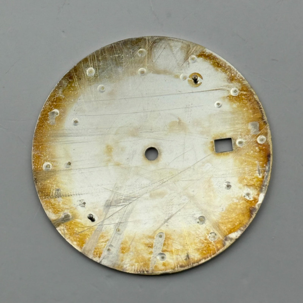 Seiko 7N39-0CY8 Watch Dial White Japan Vintage Spare Parts Repair 30.4mm