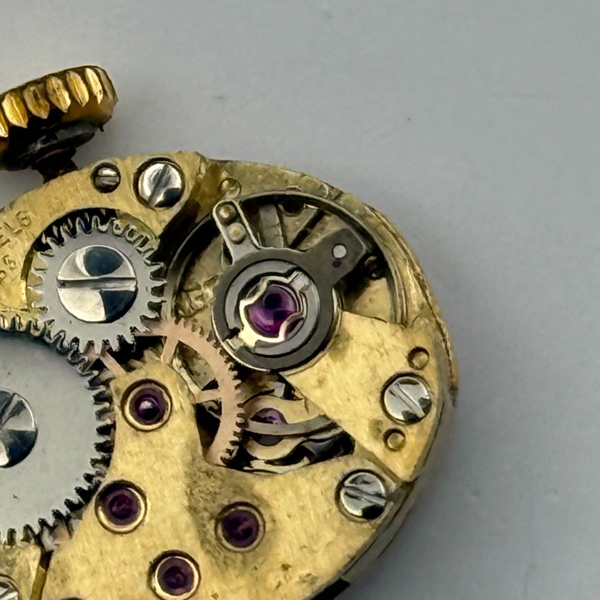 FE 68E4 Watch Movement Avia 17 Jewels Swiss Manual Wind Parts Repair 13.1mm