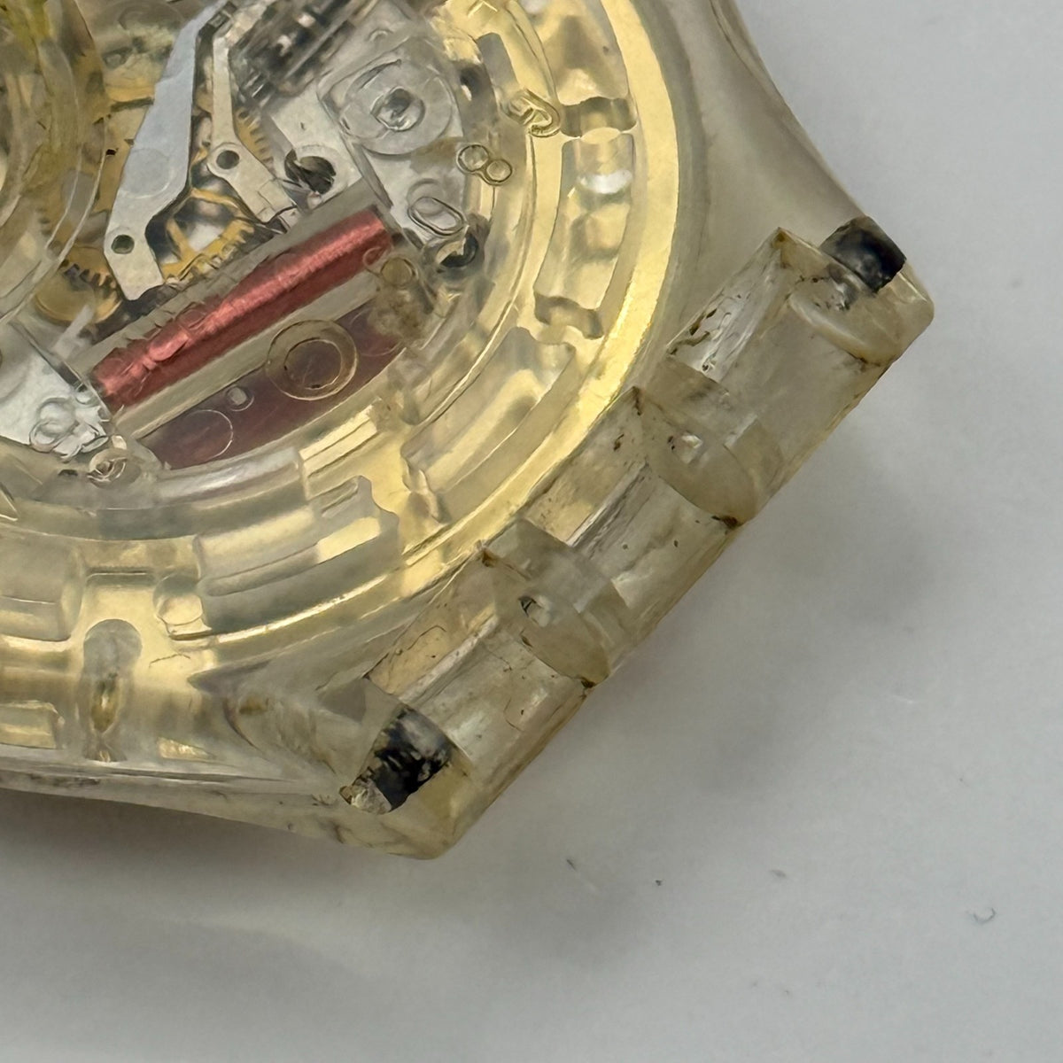 Vintage Swatch Jam Watch AG 1997 Gold Tone ETA Quartz Swiss 33mm Parts 