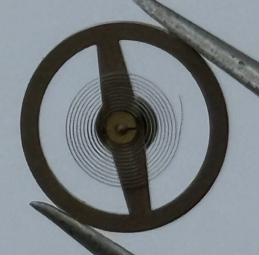 Cattin C S6 Balance Wheel Complete And Spring Renata 1551 M Watch Movement Parts