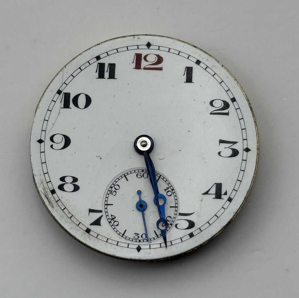 Trench Watch Movement Subseconds Manual Wind Vintage Parts Repair 27.8mm
