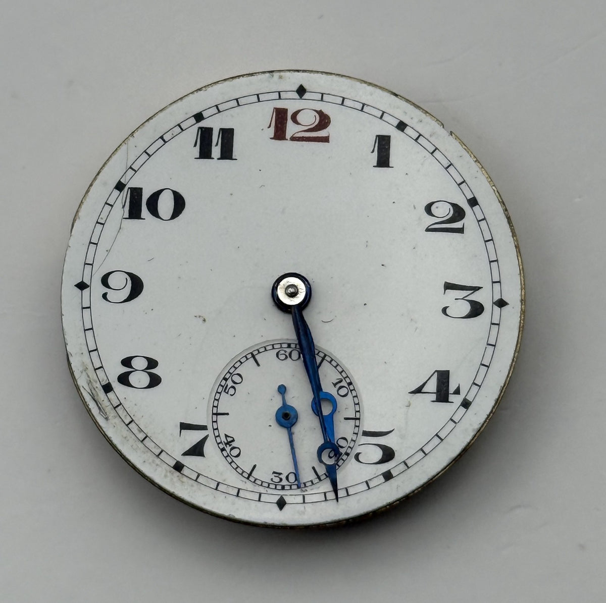 Trench Watch Movement Subseconds Manual Wind Vintage Parts Repair 27.8mm