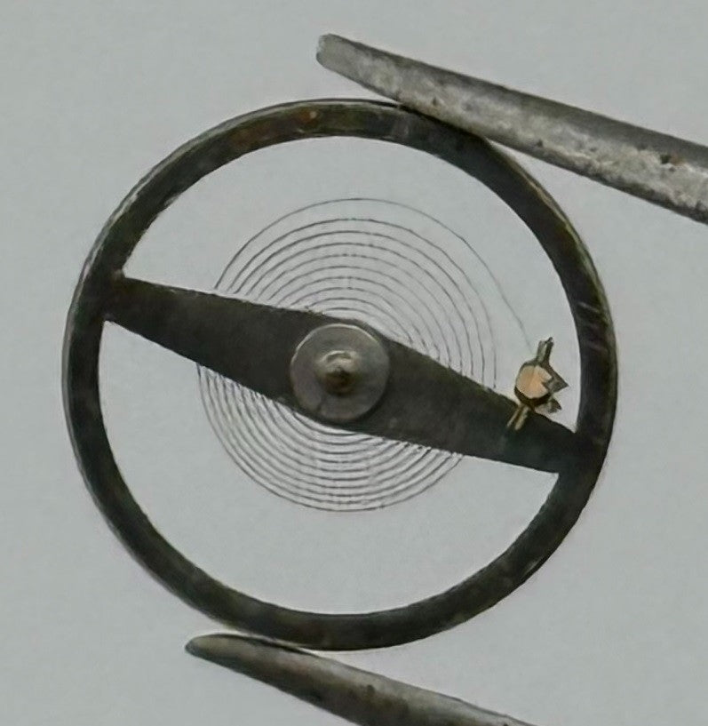 Oris 531 Balance Wheel Complete And Spring Renata 778 M Watch Movement Parts NOS