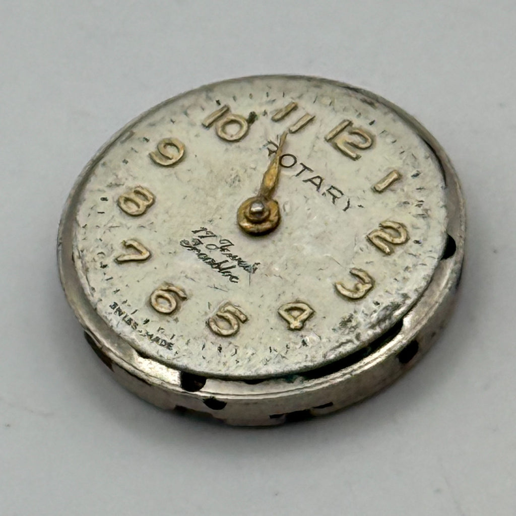FHF 34 Watch Movement Rotary Ladies 17 Jewel Swiss Manual Wind Parts Repair 17mm