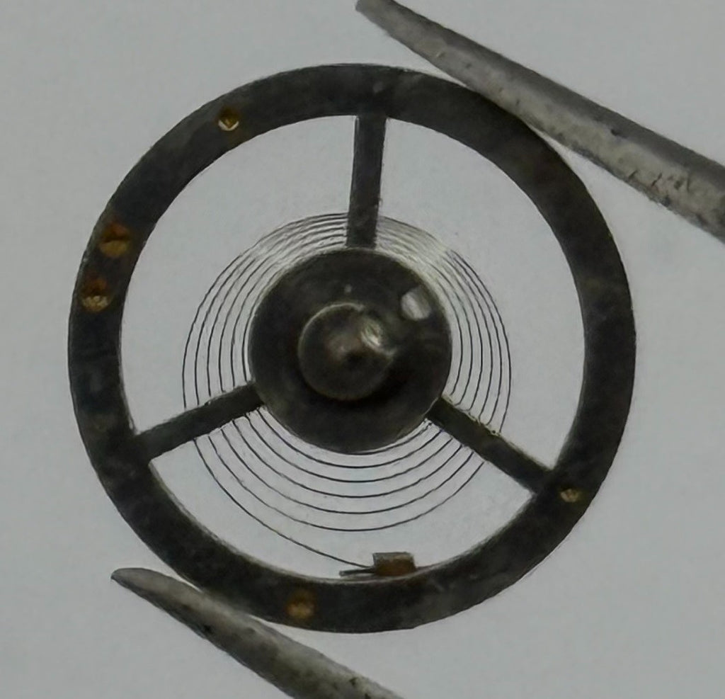 Brac 180 PL Balance Wheel Complete And Spring 12’’’ Watch Movement Parts NOS