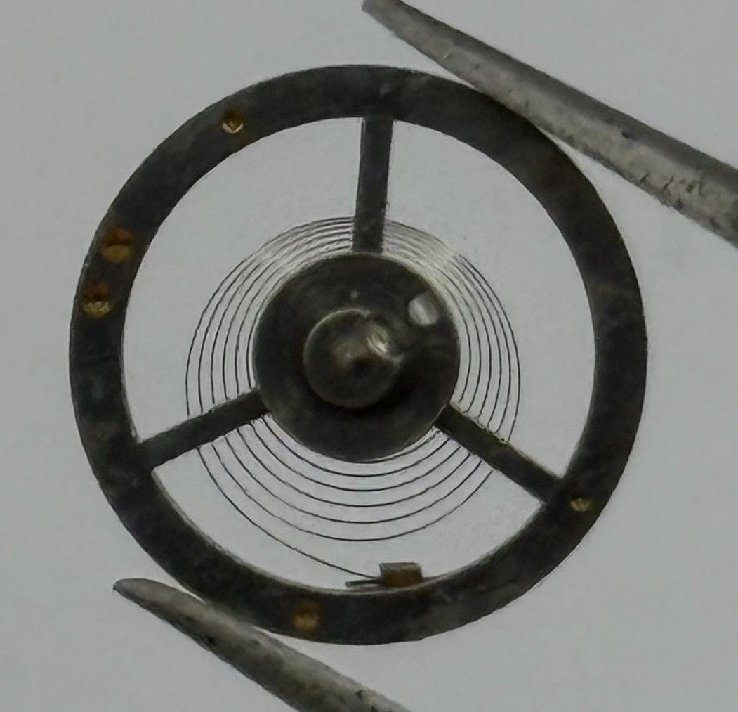 Brac 180 PL Balance Wheel Complete And Spring 12’’’ Watch Movement Parts NOS