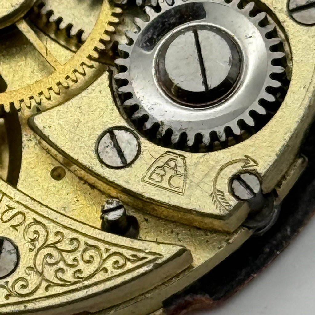 ABC Pocket Watch Movement Running Open Face 24 Hour Dial Parts Repair 40mm