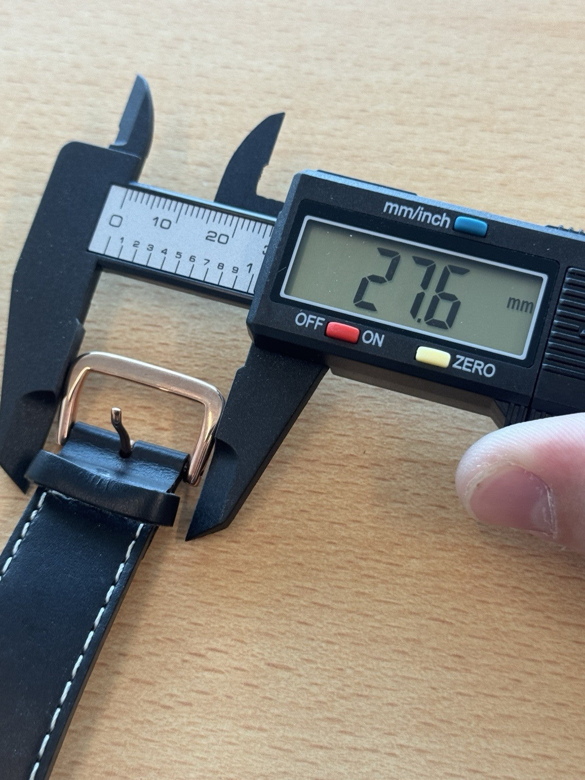 Seiko 4A201 H 22 Watch Strap - 22mm - Black - Rose Gold Buckle - 7T92-0JS0