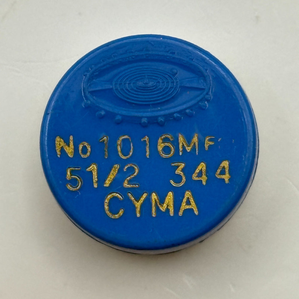Cyma 344 Balance Wheel Complete And Spring 5½’’’ 1016 M Watch Movement Parts NOS
