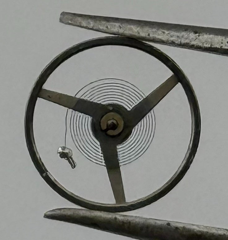 ETA 2487 Balance Wheel Complete And Spring 5½’’’ 5153 Watch Movement Parts NOS