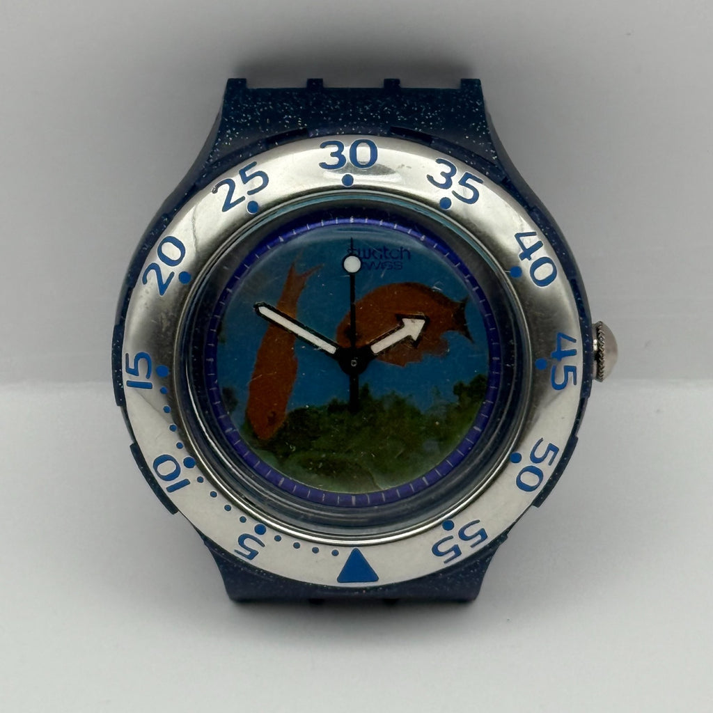 Vintage Swatch Scuba 200 Watch SDN112 Decompression 1994 Swiss 40mm Parts Repair