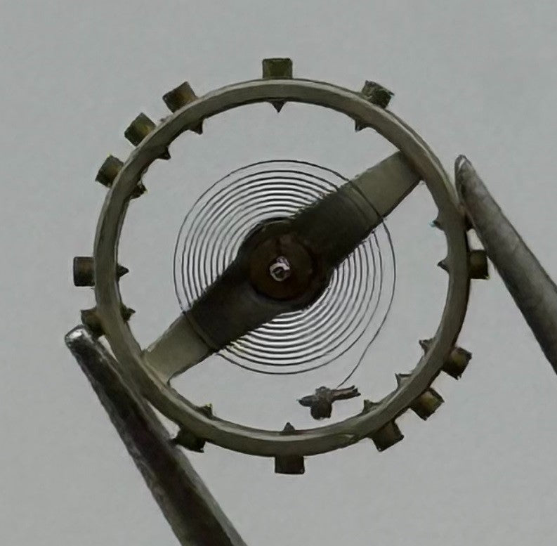 AS 1051 Balance Wheel Complete And Spring 5¼’’’ 34 M Watch Parts NOS