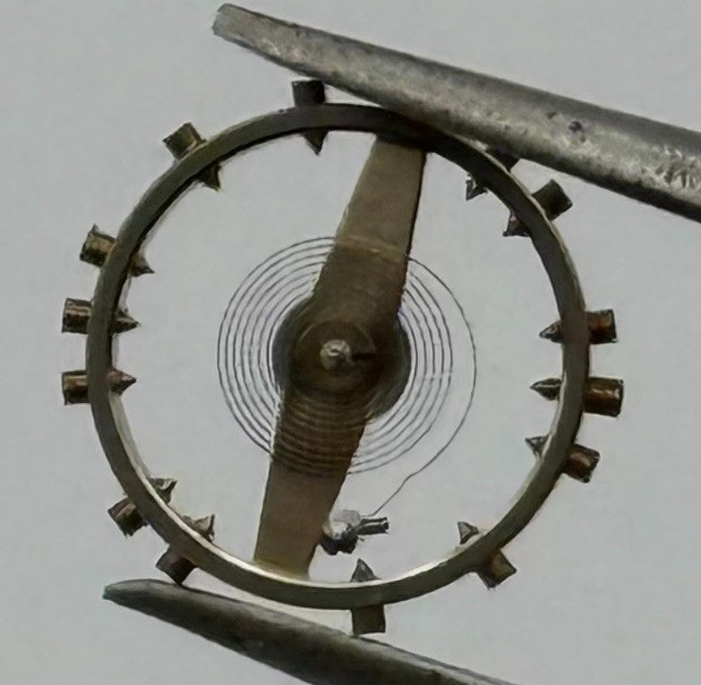 FHF 120 Balance Wheel Complete And Spring 6¾-8’’’ 205 M Watch Movement Parts NOS